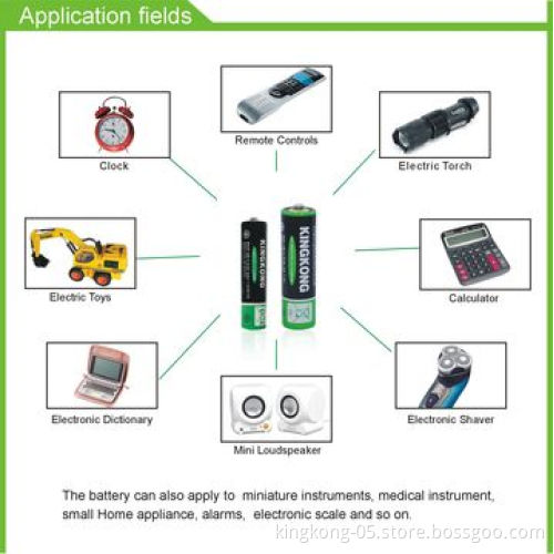 Hot Sale 1.5V AA Carbonic R6P Batteries, 95mins Discharge Time